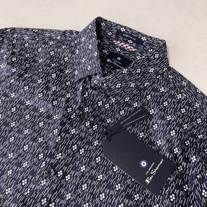 Ben Sherman Stretch SOHO Slim Fit Short Sleeve Button Down
